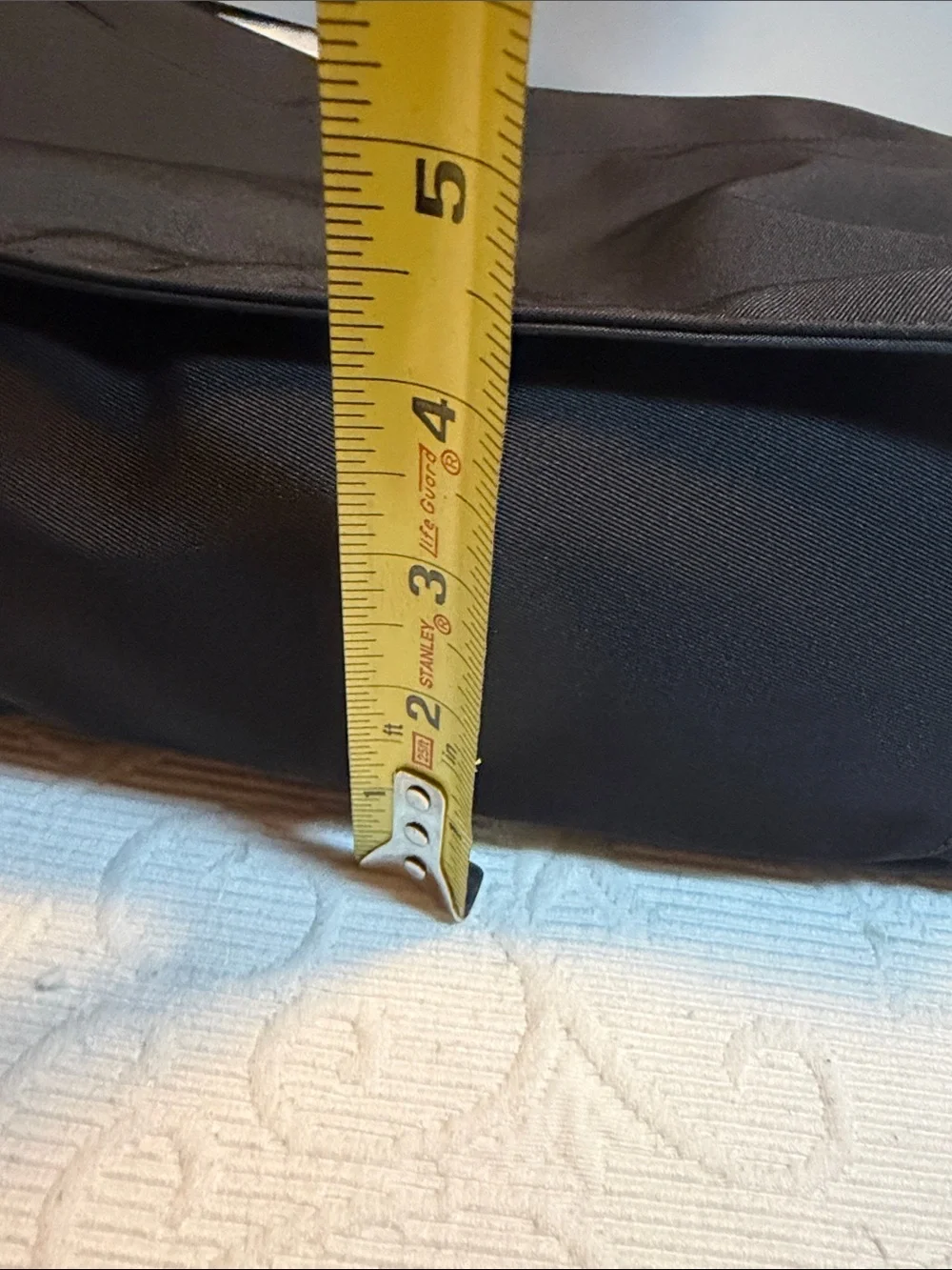 Black Canvas Messenger Bag by GAP.